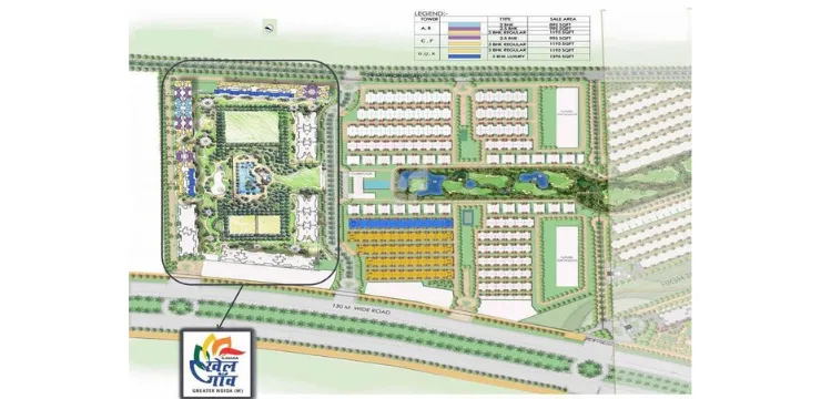 Ajnara Khel Gaon Site Plan