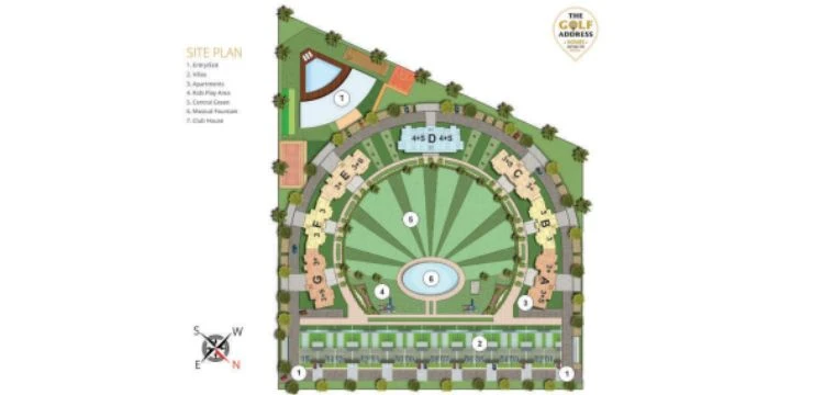 Antriksh The Golf Address Site Plan