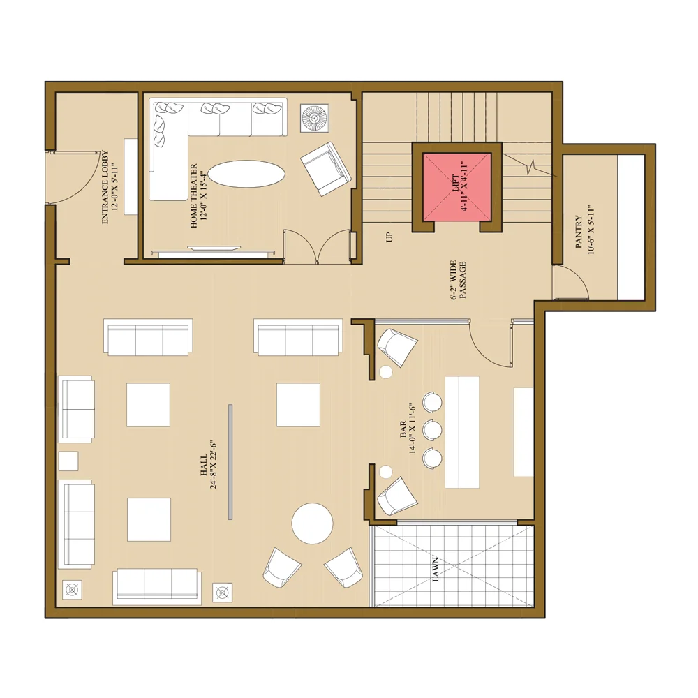 (Basement + GF + 1st + 2nd)