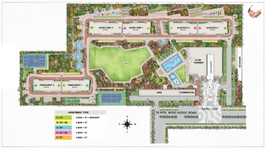 Eldeco Fairway Reserve Site Plan