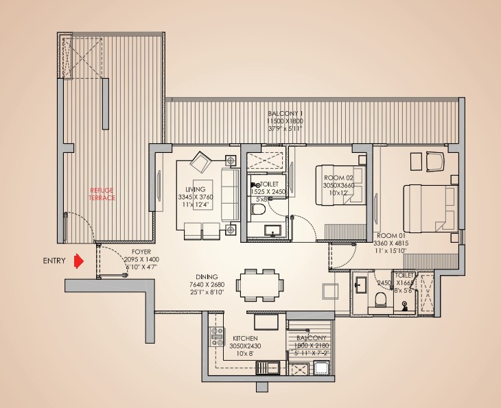 2BHK Apartment