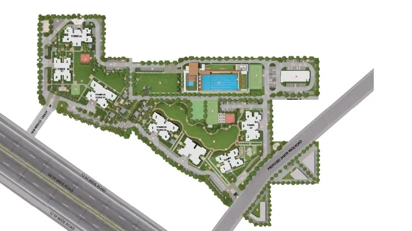 Godrej Meridien Site Plan