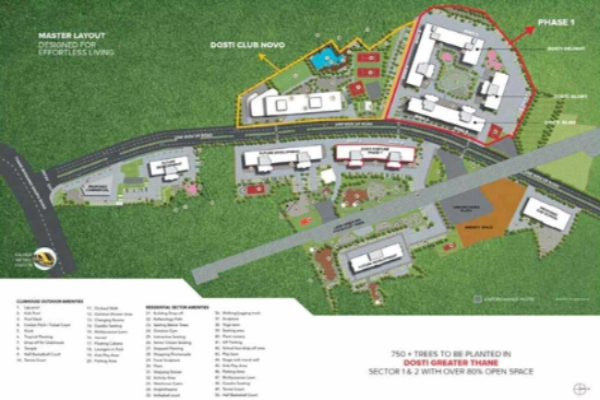 3BHK Godrej River Royale Site Plan