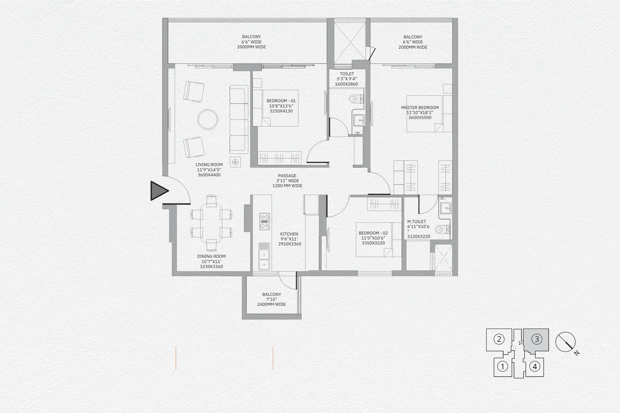 4 BHK Apartment