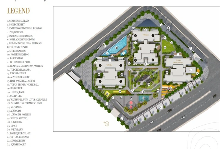 Kolte Patil 24K Manor Site Plan