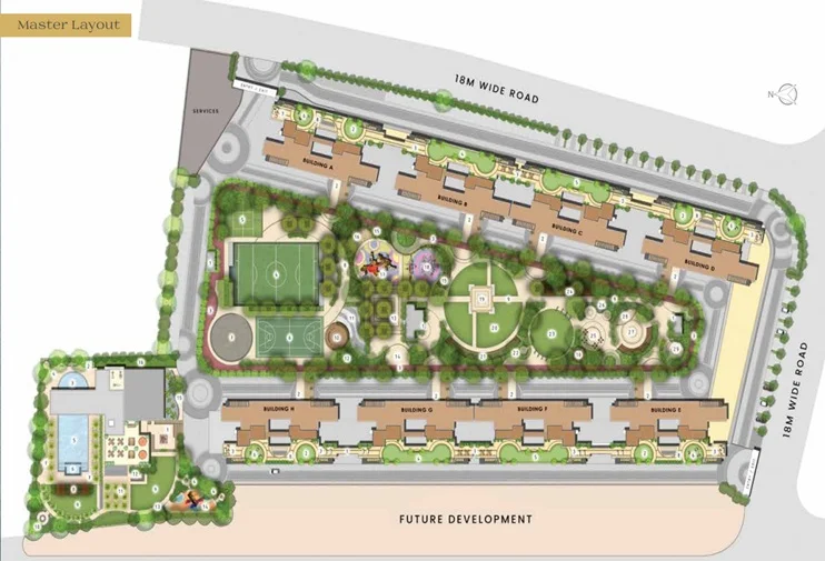 Kolte Patil Life Republic Aros Site Plan