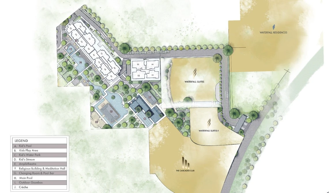 Krisumi Waterside Residences Site Plan