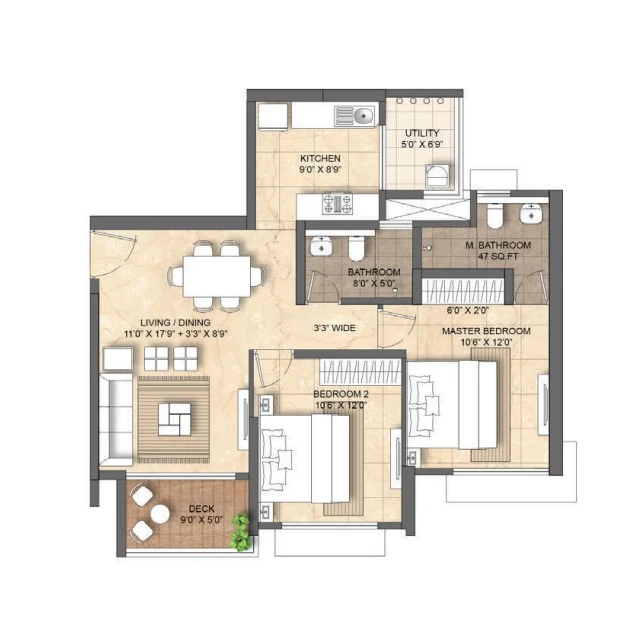 2 BHK Apartment