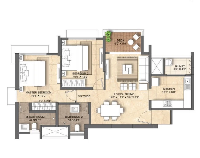 2 BHK Apartment