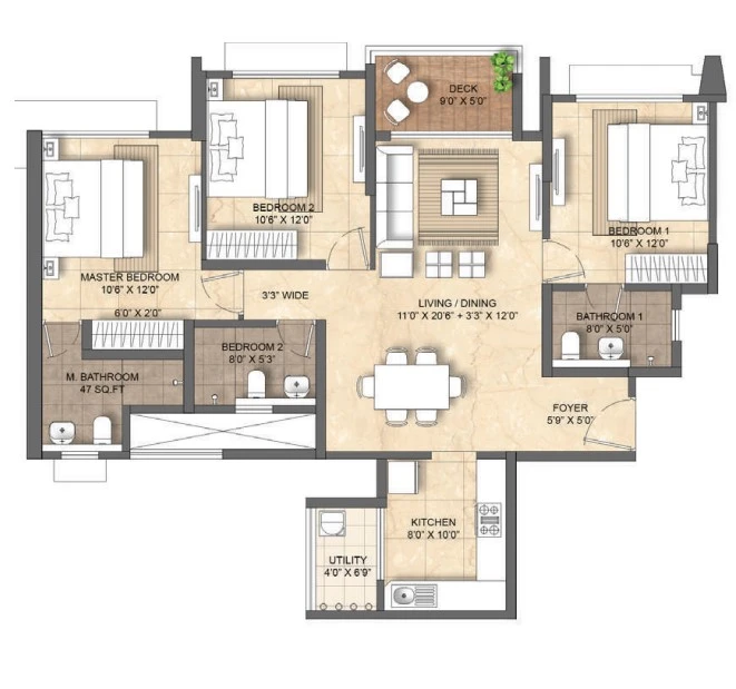 3 BHK Apartment