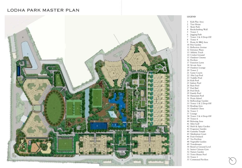 Lodha Park Site Plan
