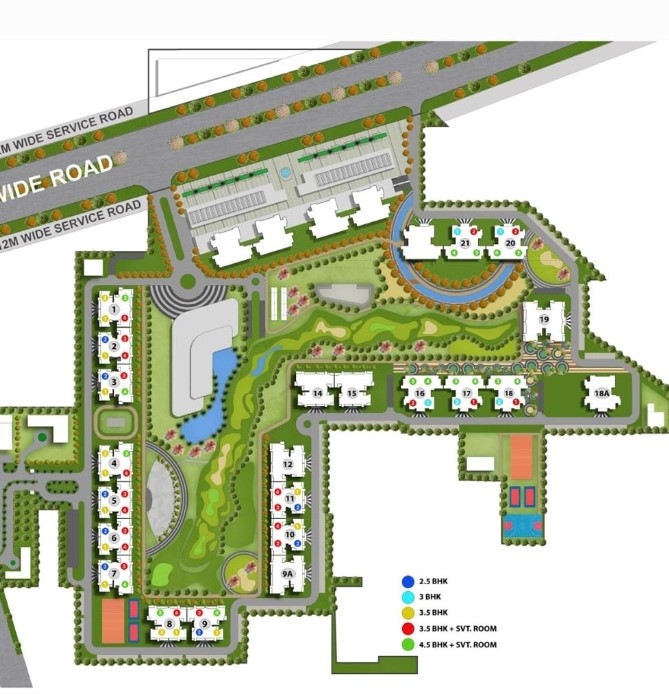 M3M Golf Hills Site Plan