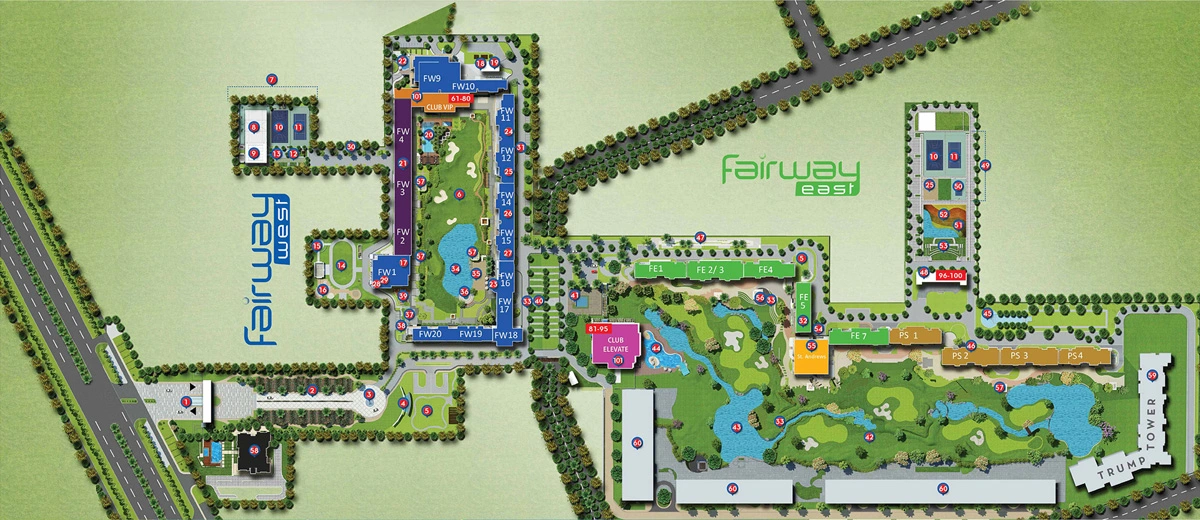 M3M Golf Estate Site Plan