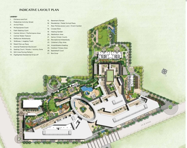 M3M Heights Site Plan