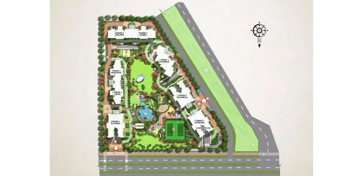 Mahagun Mezzaria Site Plan
