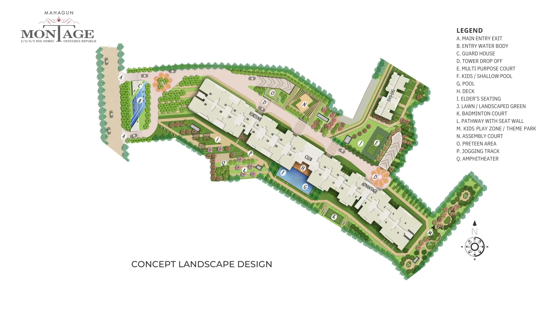 Mahagun Montagge Site Plan