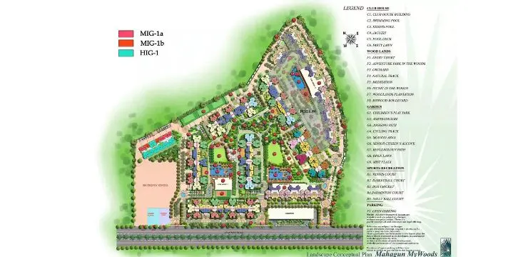 Mahagun Mywoods Phase 1 Site Plan