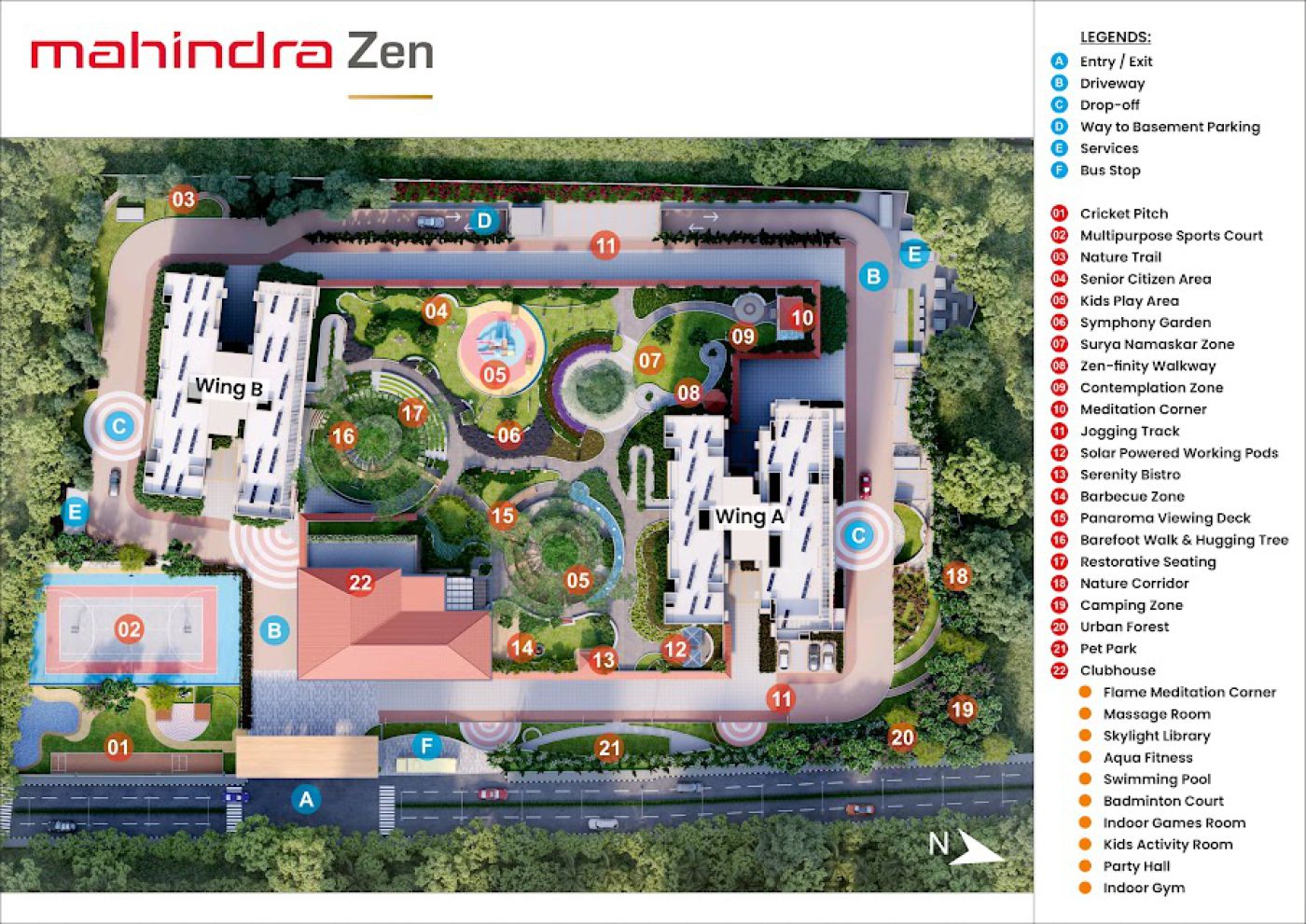 Mahindra Zen Site Plan