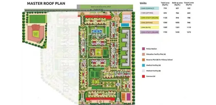 Prateek Grand City Site Plan