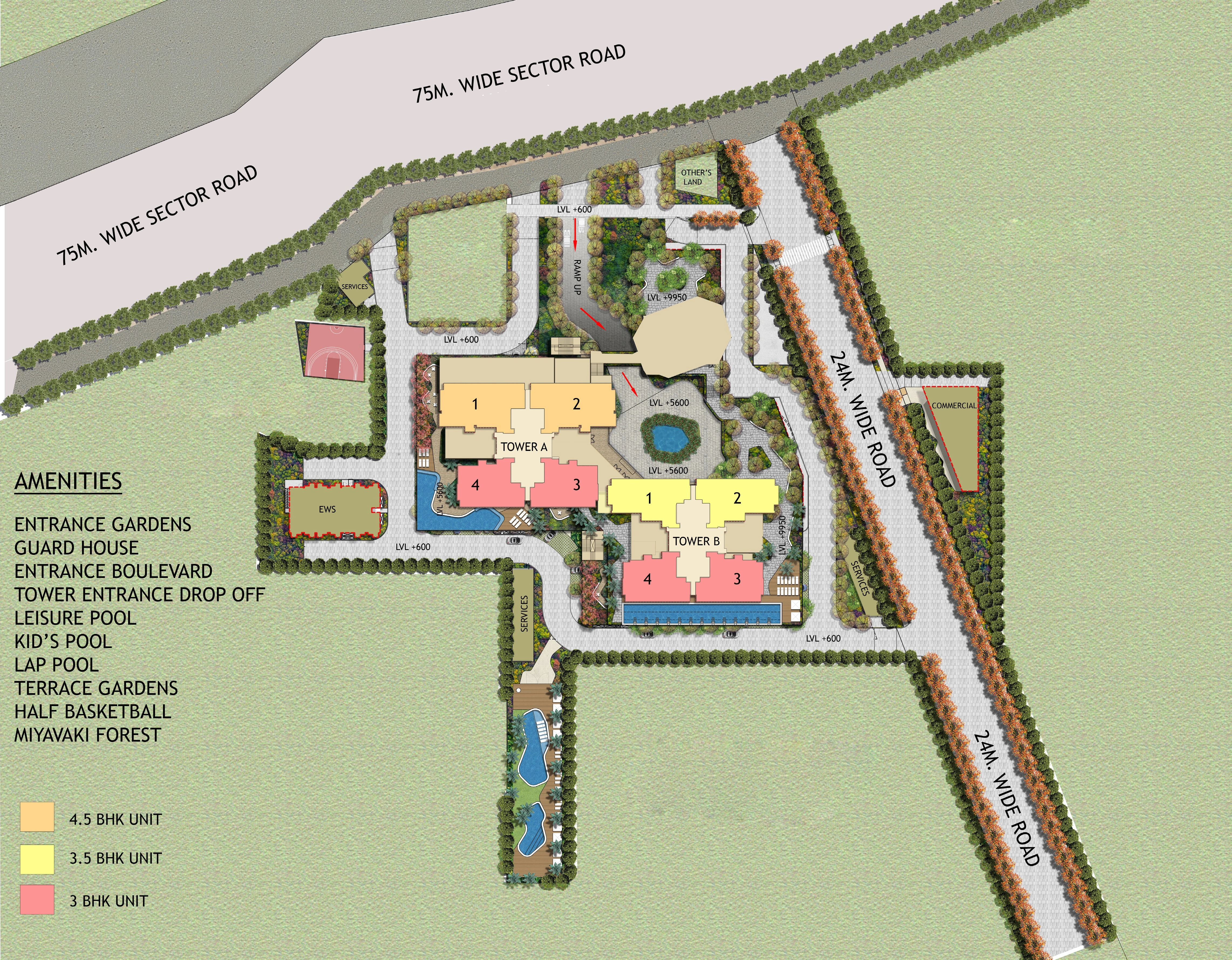 Signature Global Twin Tower DXP Site Plan