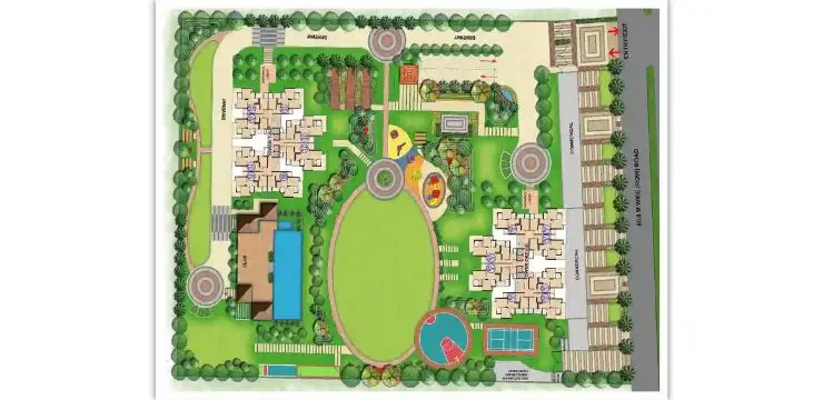 SKA Divya Towers Site Plan