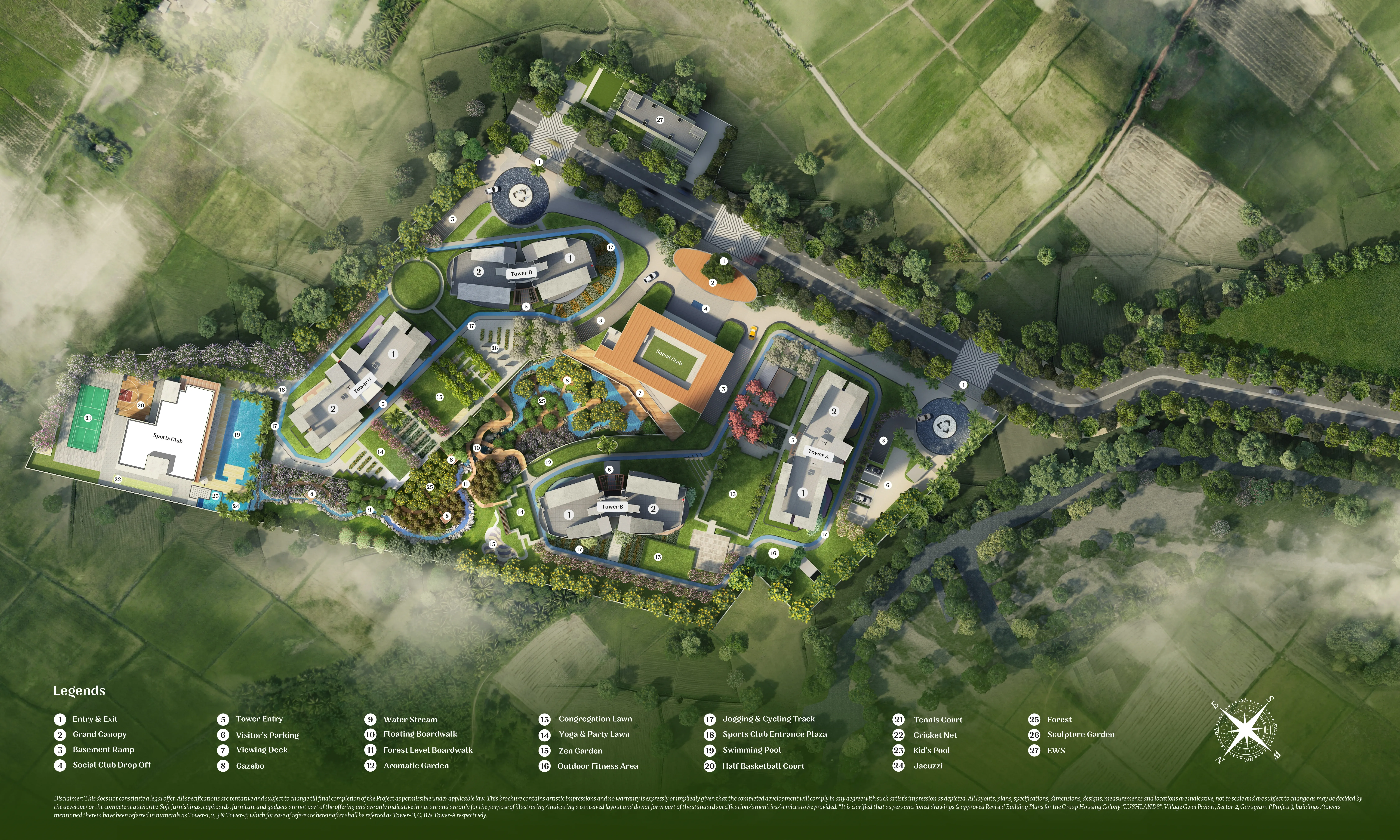 Adani Lushlands  Site Plan