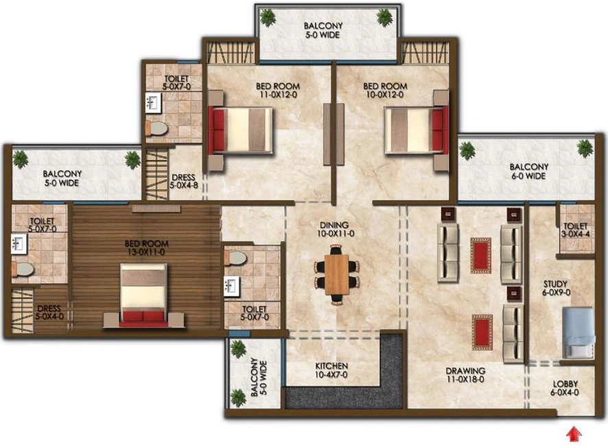3 BHK Apartments