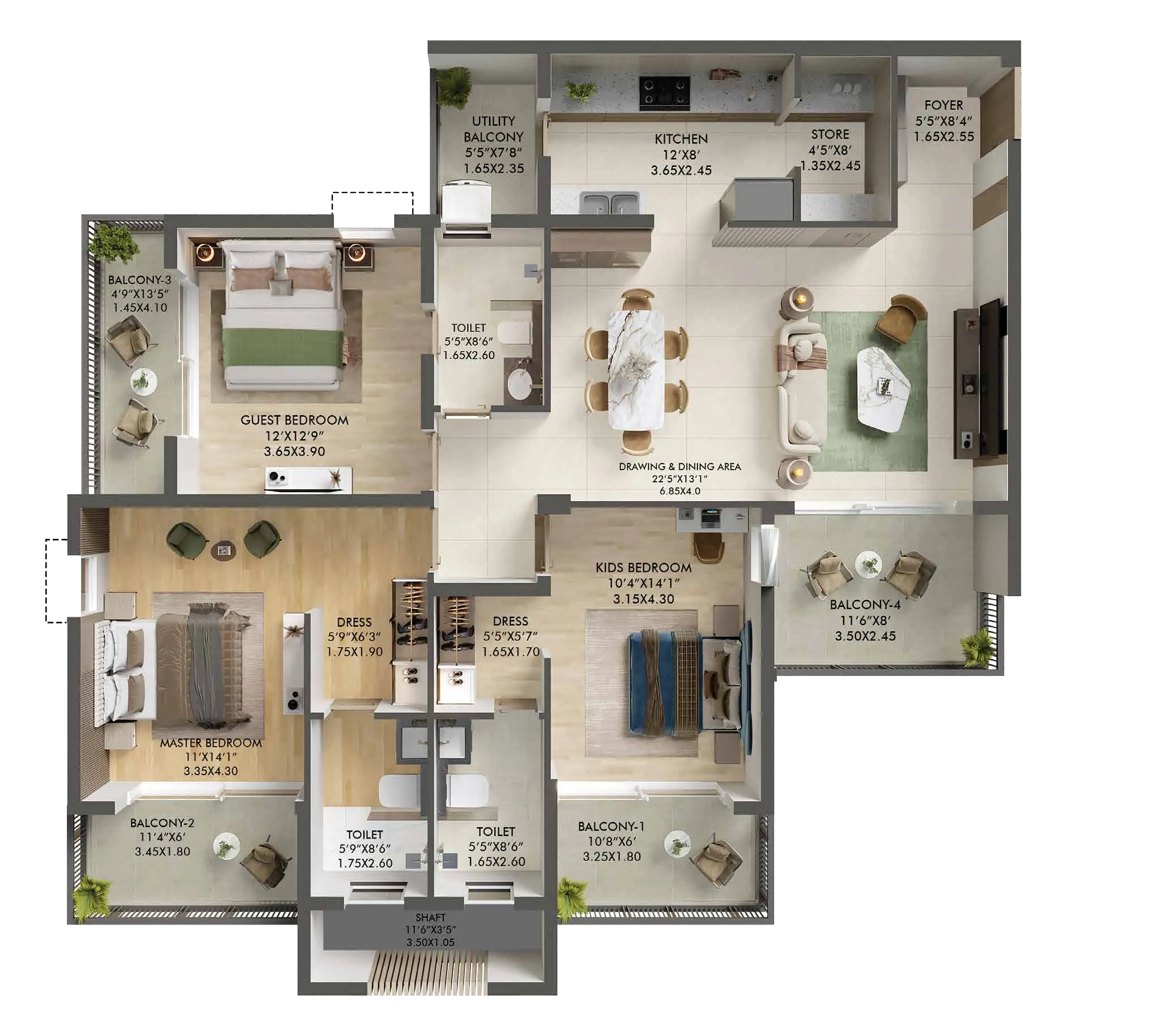 3BHK Apartment