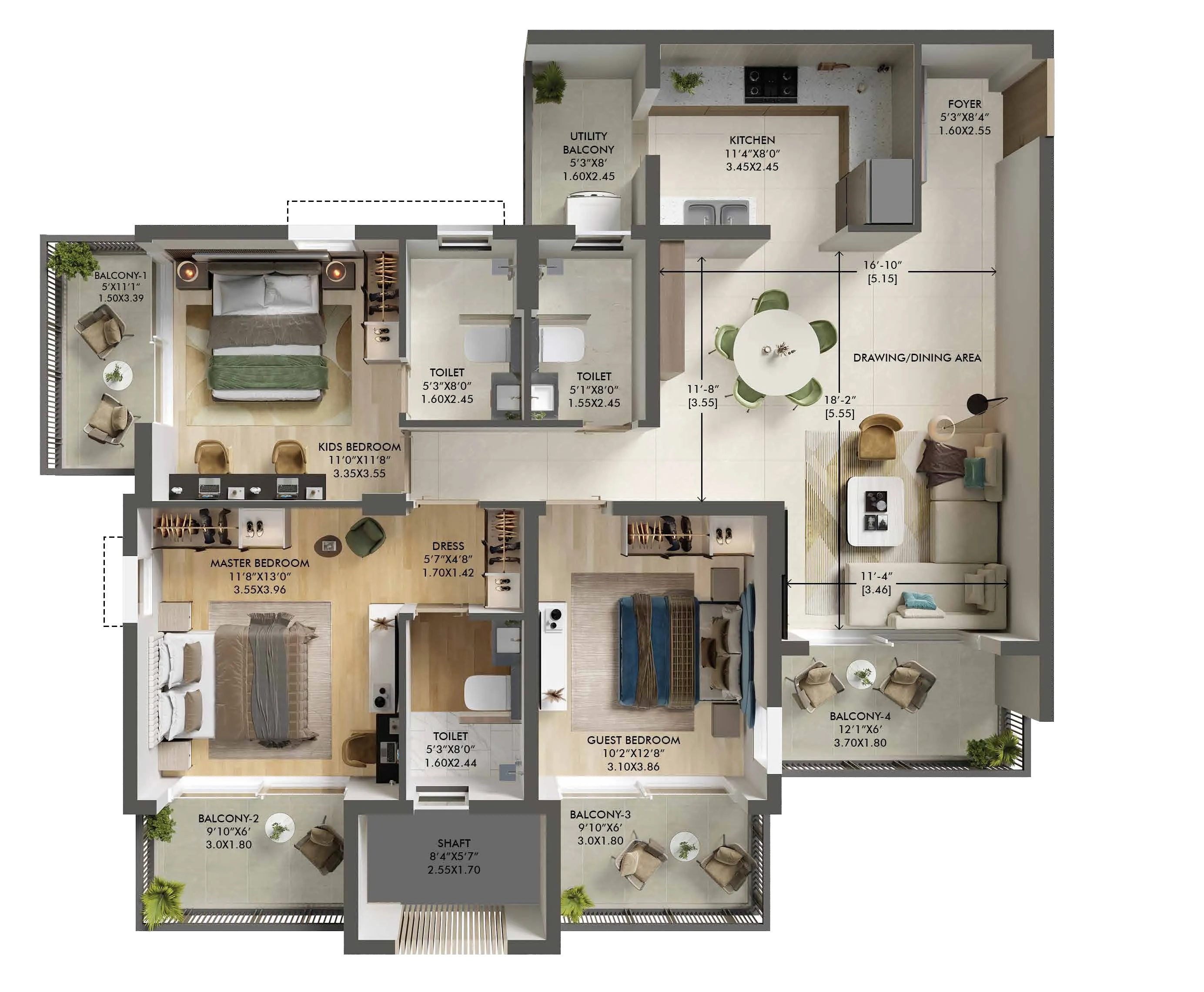 3BHK Apartment