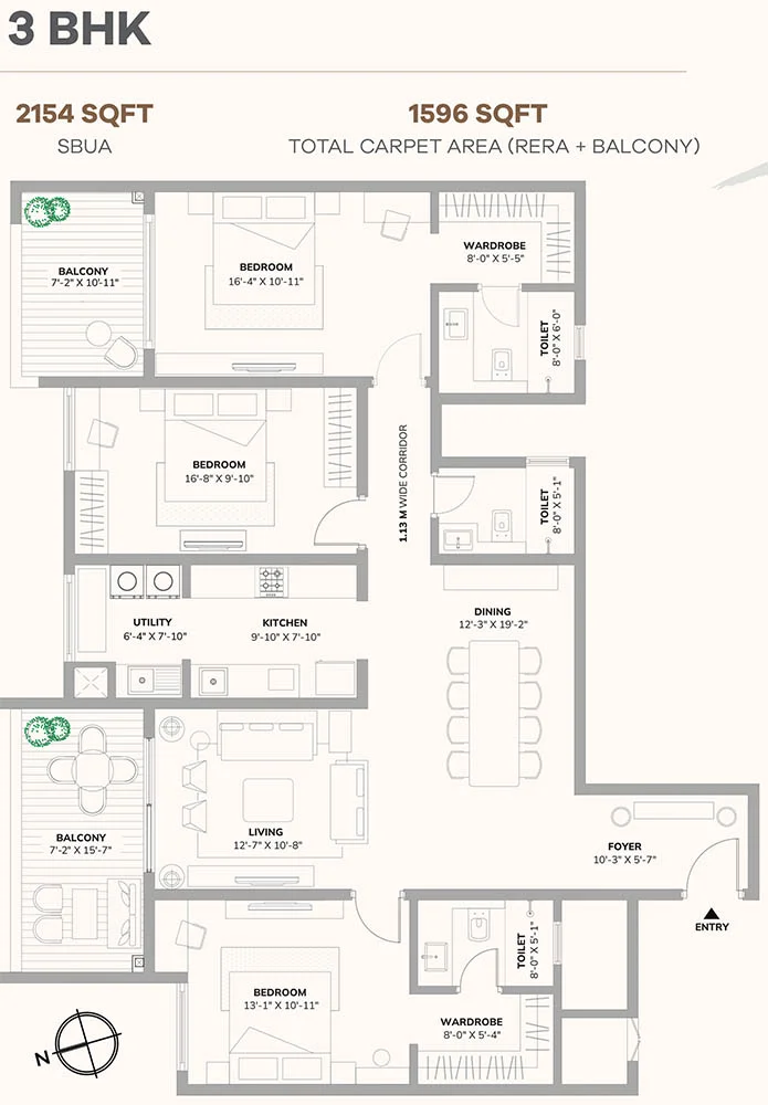 3 BHK Apartment