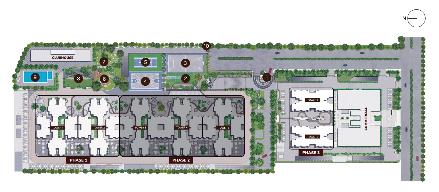 Assetz Sora and Saki Site Plan