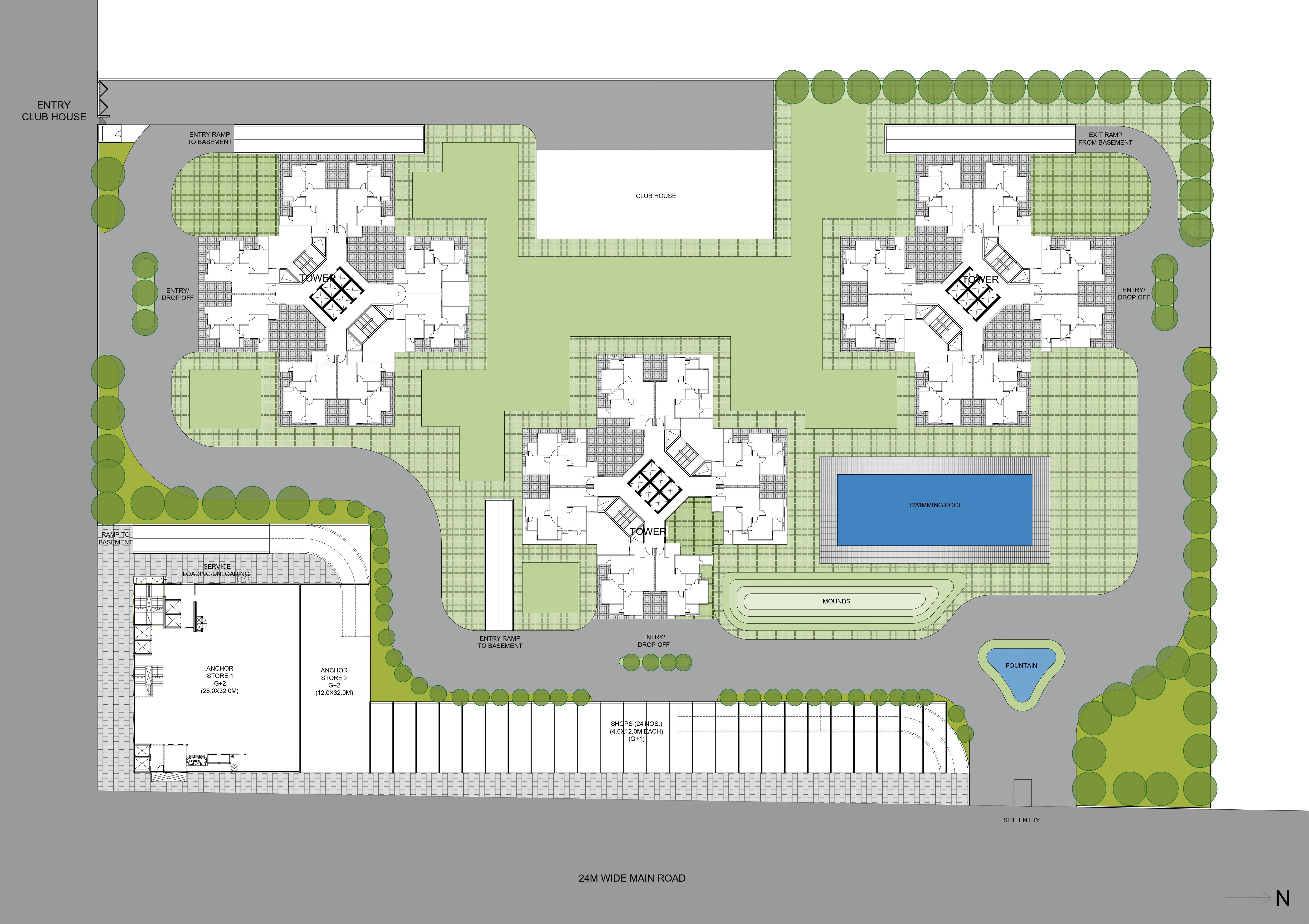 AU Cosmos Corner Site Plan