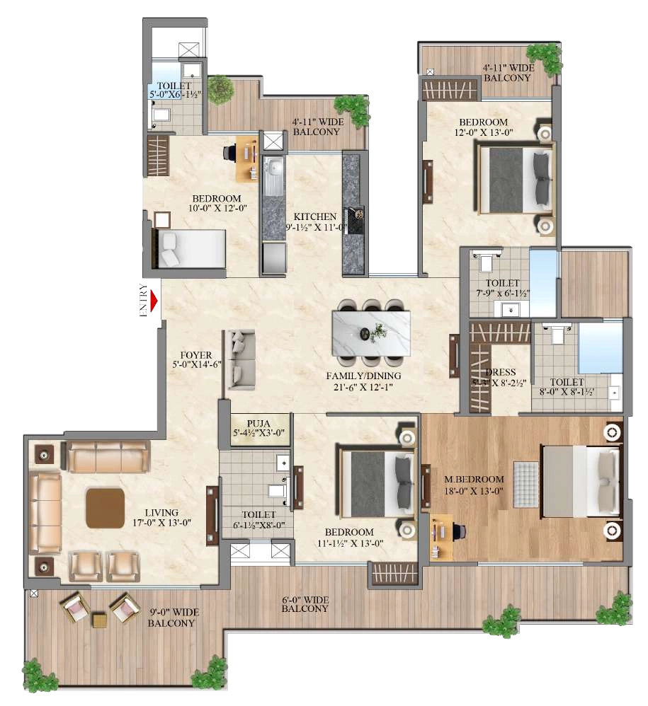 4BHK Apartment