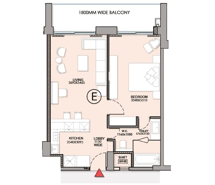 1Rk Apartment