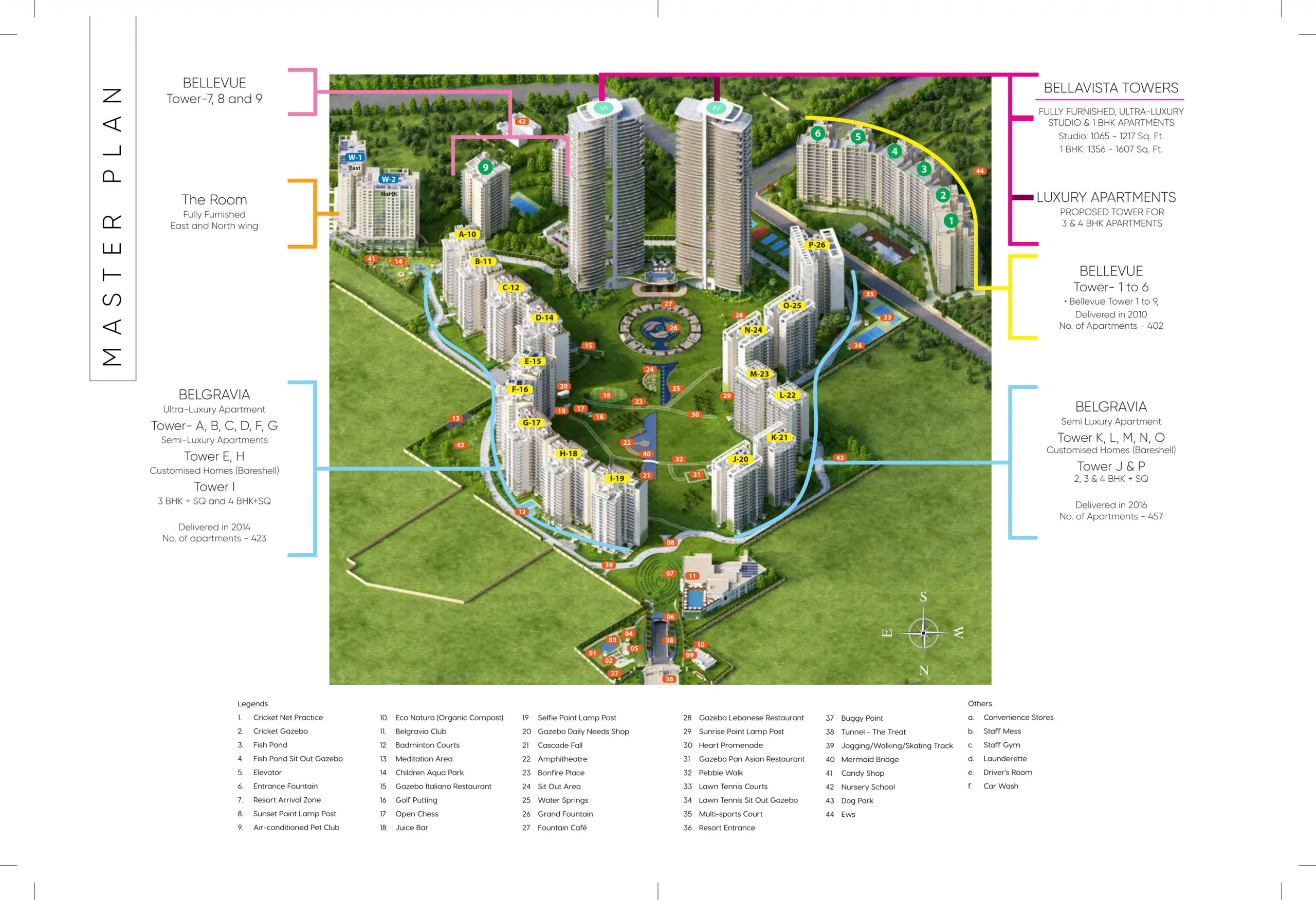 Belaperla Central Park Resorts  Site Plan