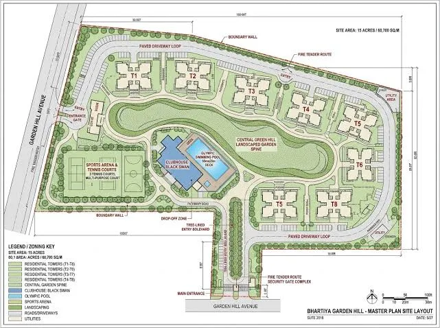 Bharitya City Garden Hill Site Plan
