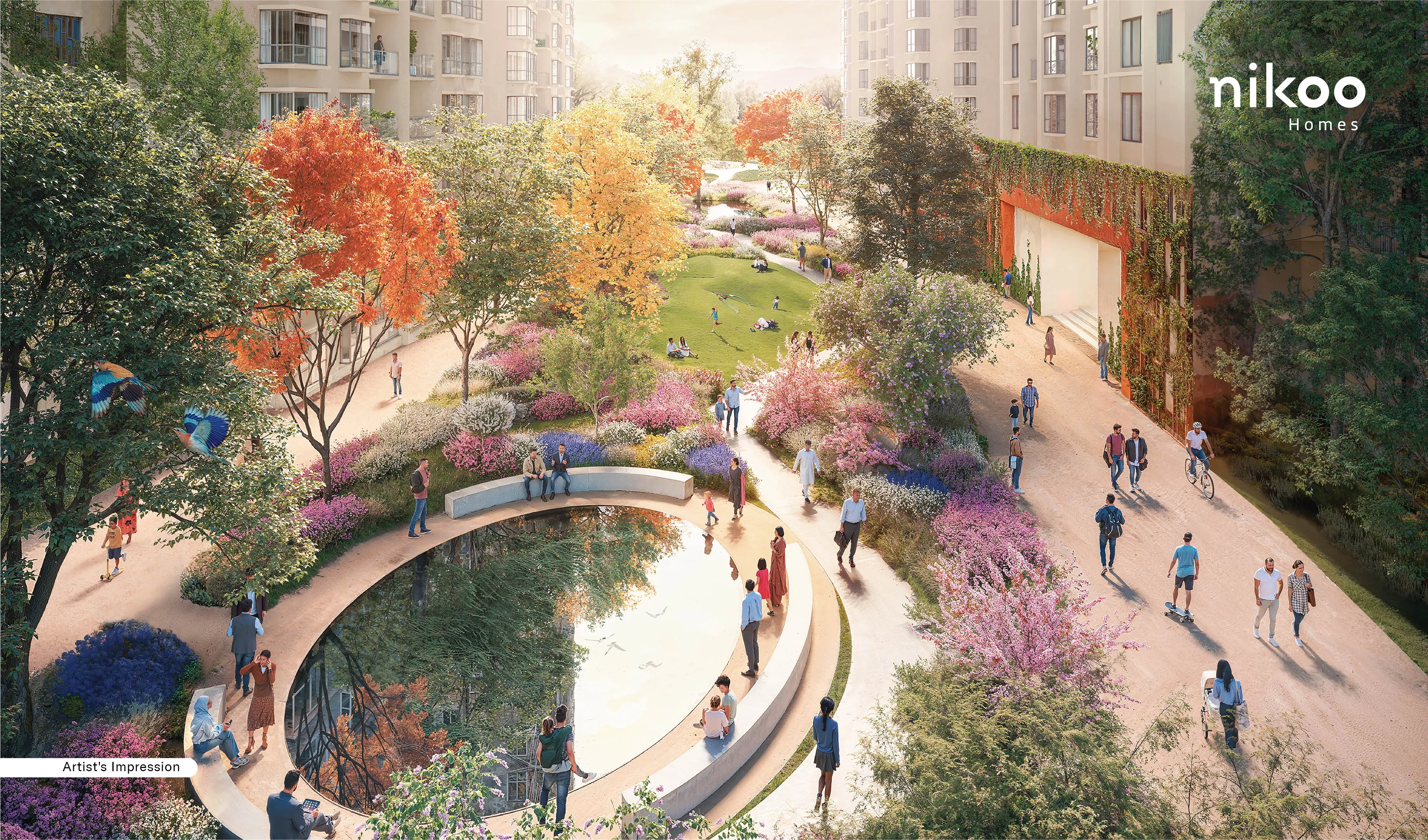 bhartiya garden estate flat
