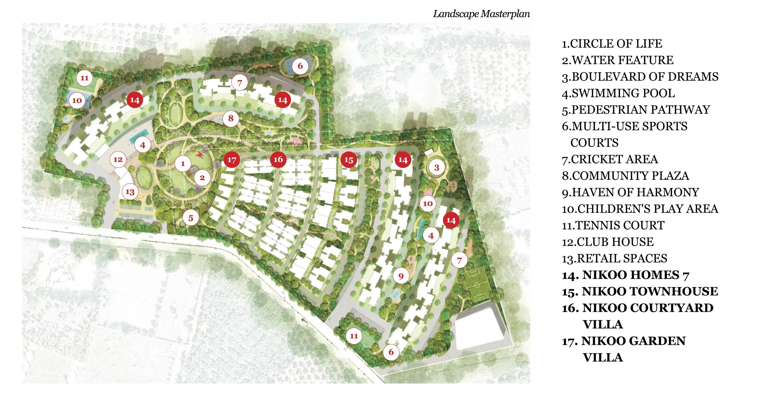 Bhartiya Garden Estate Site Plan