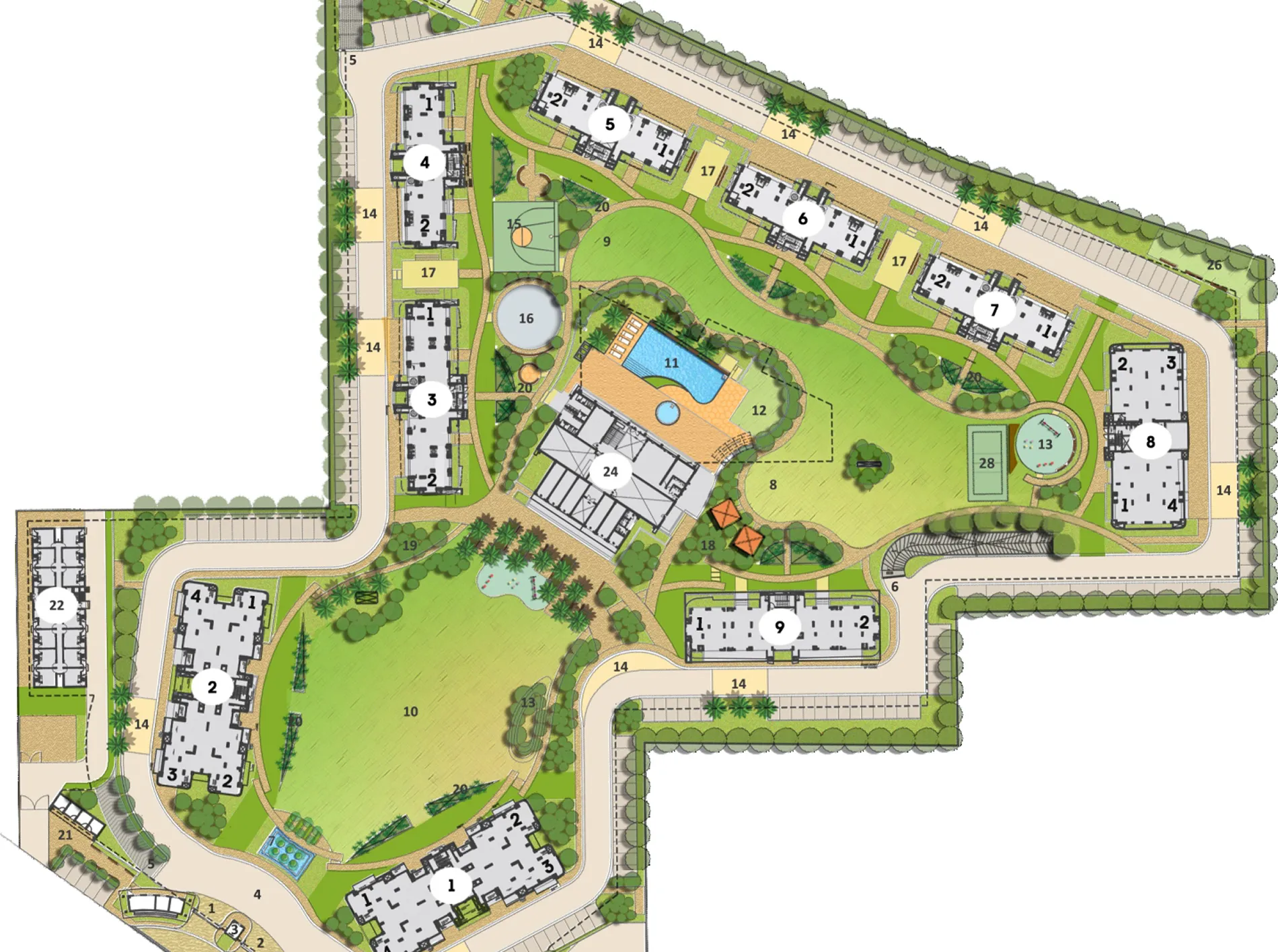 Chintels Serenity Site Plan