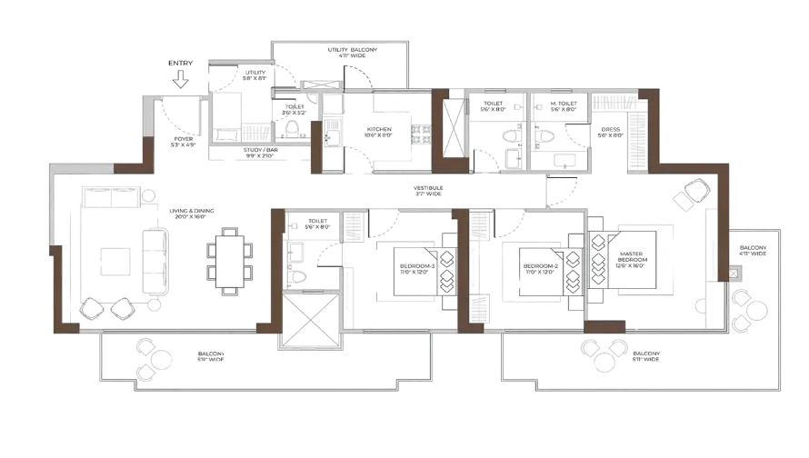 3BHK Apartment