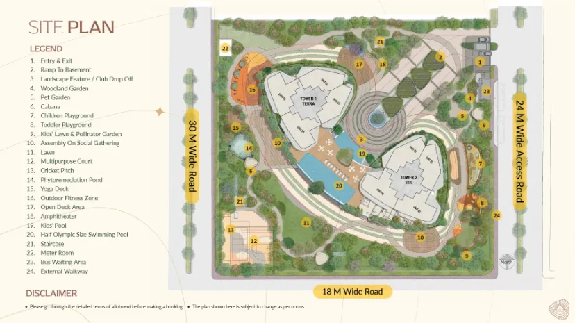 Eldeco Terra and Sol Site Plan