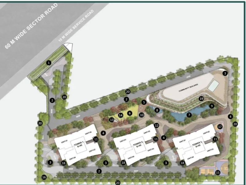 Experion The Trillion Site Plan