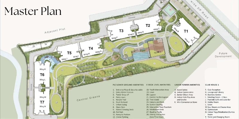 Godrej Aqua Retreat Site Plan