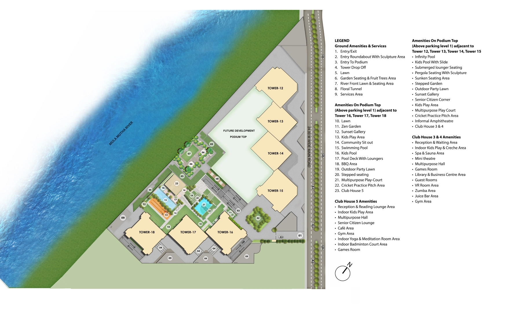 Godrej Aqua Vista Site Plan