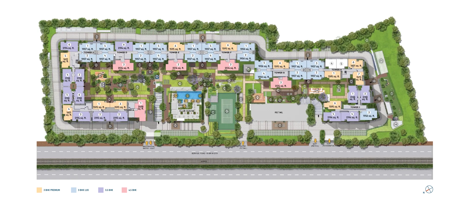 Godrej Aveline Site Plan