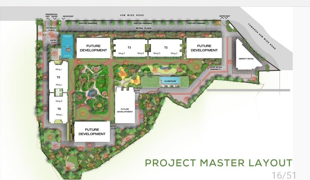 3BHK Godrej Elaris Site Plan