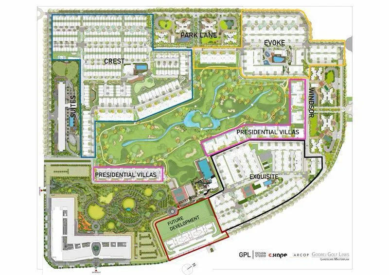 Godrej Crown Residences at Godrej Golf Links Site Plan