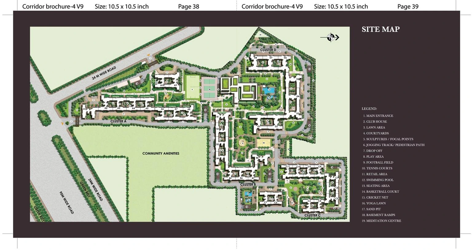 2BHK Ireo The Corridors  Site Plan