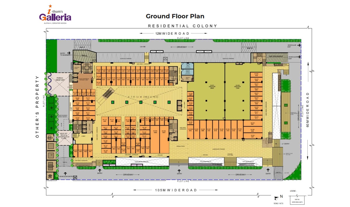 Ithums Galleria Site Plan
