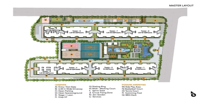 Kohinoor uptown avenue Site Plan